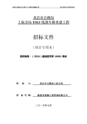 县道x601线万安大桥改建工程施工招标.doc